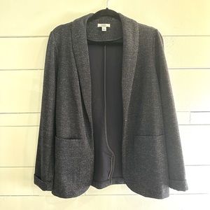 Croft & Barrow Navy Knit Blazer, Size S